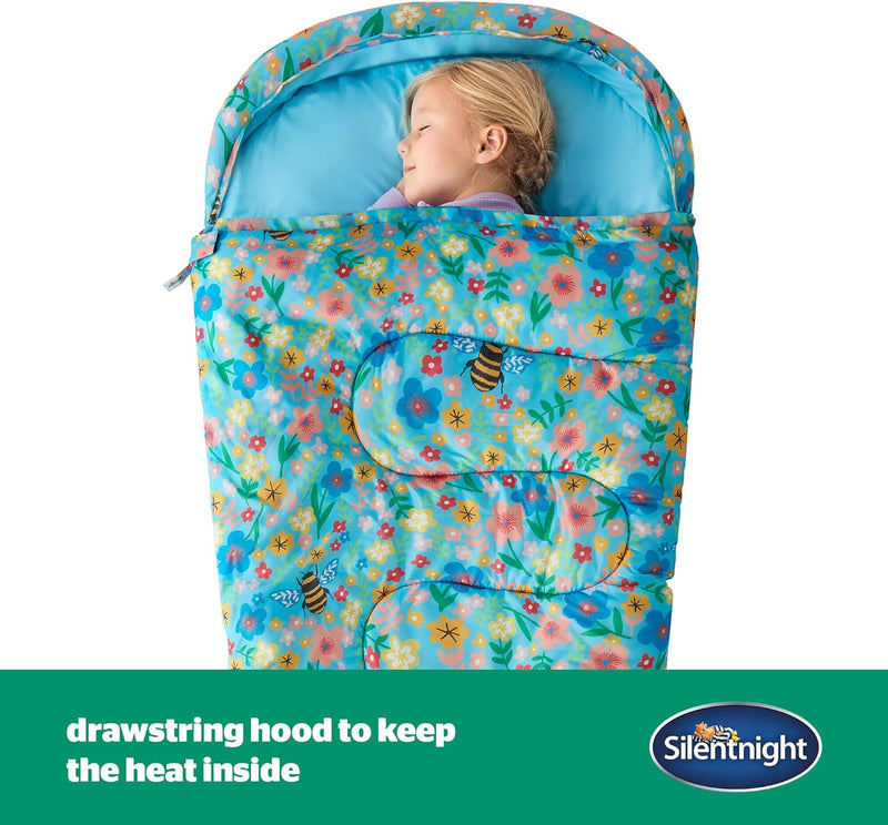 Silentnight Kids Sleeping Bag – Floral Bees, Learning SPACE