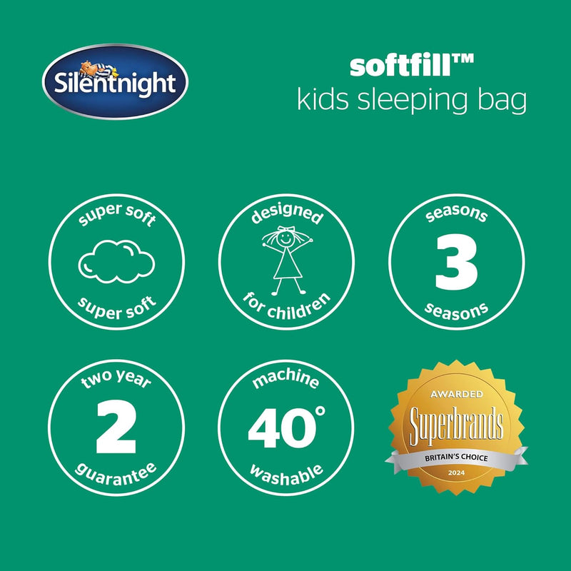 Silentnight Kids Sleeping Bag – Floral Bees, Learning SPACE