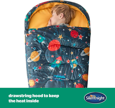 Silentnight Kids Sleeping Bag - Space, Learning SPACE