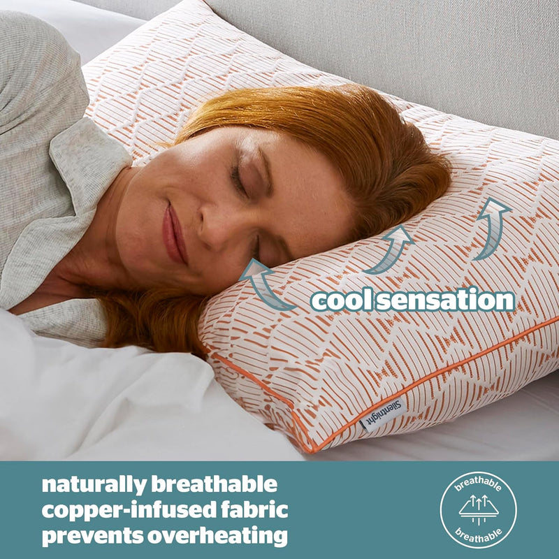 Silentnight Restore Cooling Copper Pillow, Bedding Learning SPACE
