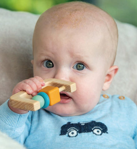 Silisoft Arch Rattle (Neutral)-Baby & Toddler Gifts,Baby Sensory Toys,Baby Toys,Baby Wooden Toys,Games & Toys,TickiT-Learning SPACE