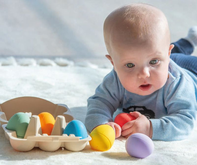 Silisoft Sensory Eggs (Rainbow) - 6 Pack, Learning SPACE