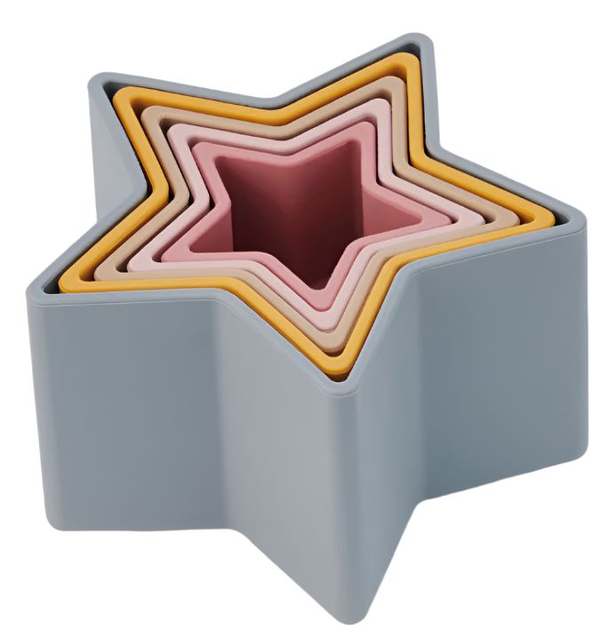 Silisoft Star Stacking Cups, Earth Learning SPACE