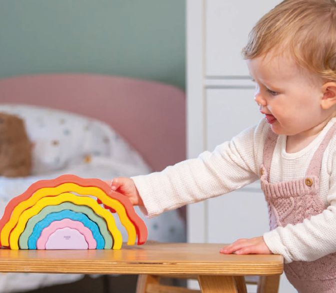 Silisoft Wobble Rainbow - A Colourful Stacking Adventure!, Rainbow Learning SPACE