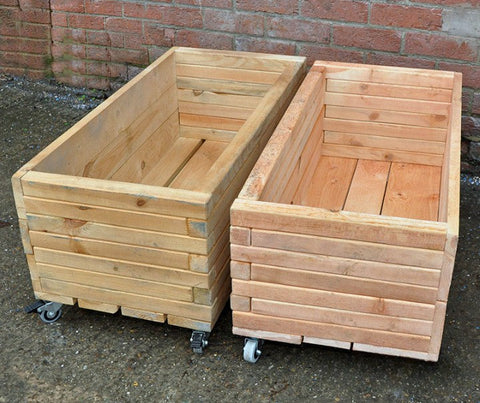 Simple Moveable Long Planters (2Pk)-Cosy Direct, Greenhouses & Planters, Pollination Grant, Sensory Garden-Learning SPACE