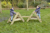 Simply Sturdy A-Frame Steps & Planks (8Pk)-Cosy Direct,Cosy Outdoor,Den Making Materials,Gross Motor and Balance Skills,Outdoor Climbing Frames,Playground,Playground Equipment,Sensory Dens-Learning SPACE