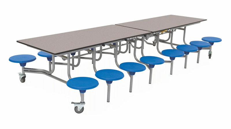 Sixteen Seat Rectangular Mobile Folding Table, Learning SPACE
