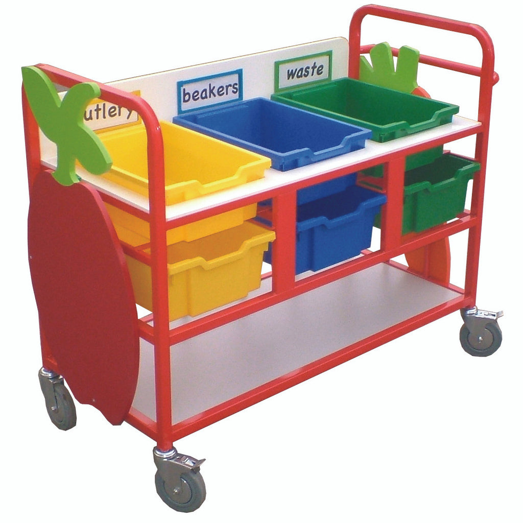 Small Basic Waste Clearing Trolley-Catering & Clearing,Dropship,School Trolley,Trolleys-Learning SPACE