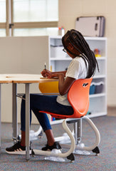 Small Intellect Wave Rocker Chair-Classroom Chairs, Movement Chairs & Accessories, Seating, Vestibular, Wellbeing Furniture-Nemo-Chrome-Learning SPACE