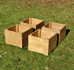 Small Square Planters (4Pk)-Cosy Direct, Greenhouses & Planters, Pollination Grant-Learning SPACE