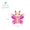 Small Wooden Butterfly Puzzle Toy - 4 Chunky Pieces, Learning SPACE