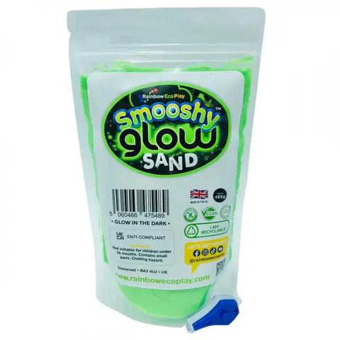 Smooshy Glow Sand 485g Resealable Pouch-AllSensory,Art Materials,Arts & Crafts,Baby Bath. Water & Sand Toys,Cerebral Palsy,Early Arts & Crafts,Eco Friendly,Glow in the Dark,Messy Play,Primary Arts & Crafts,Rainbow Eco Play,S.T.E.M,Sand,Science Activities,Sensory Processing Disorder,Tactile Toys & Books,Water & Sand Toys-Learning SPACE