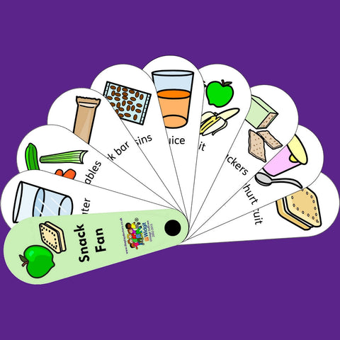 Snack Fan-Calmer Classrooms,communication,Communication Games & Aids,Fans & Visual Prompts,Feeding Skills,Helps With,Neuro Diversity,Play Doctors,Primary Literacy,PSHE,Social Stories & Games & Social Skills,Stock-Learning SPACE