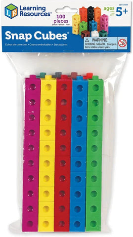Snap Cubes® Set Of 100-Addition & Subtraction,Additional Need,Dyscalculia,Fine Motor Skills,Helps With,Learning Resources,Maths,Multiplication & Division,Neuro Diversity,Primary Maths,S.T.E.M,Stacking Toys & Sorting Toys,Stock-Learning SPACE