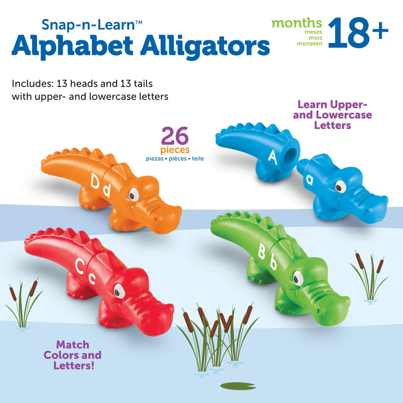 Snap-n-Learn™ Alphabet Alligators, Learning SPACE