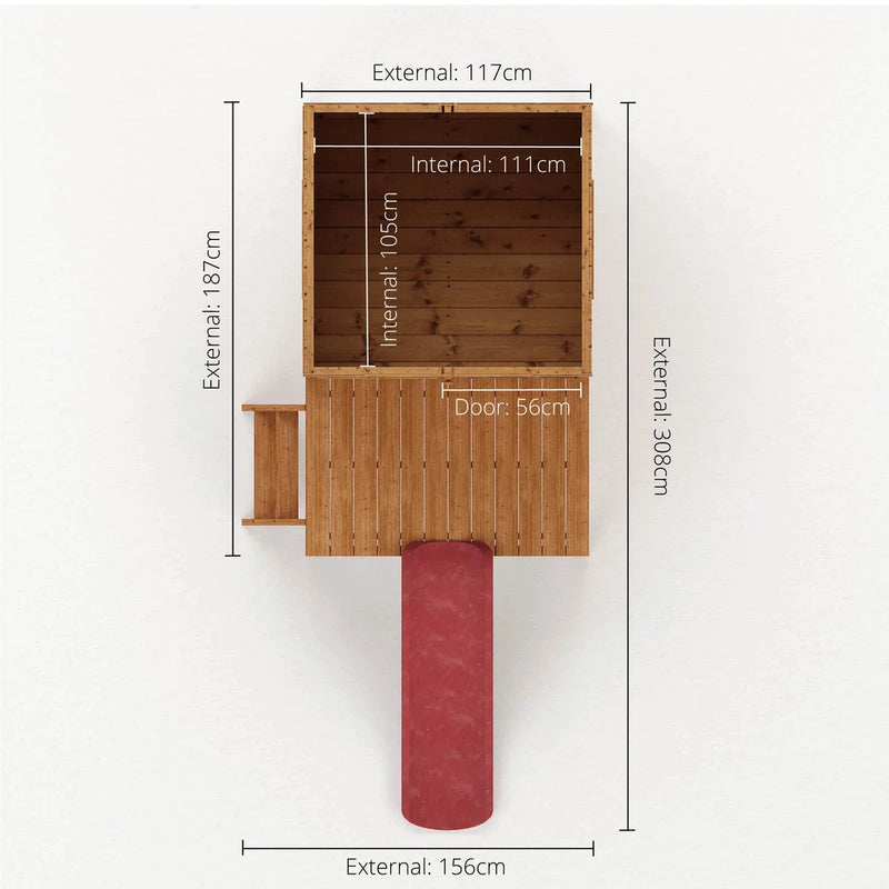 Snug Playhouse - Optional Tower With Slide or Activity Set, Learning SPACE