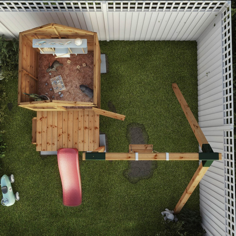Snug Playhouse - Optional Tower With Slide or Activity Set, Learning SPACE