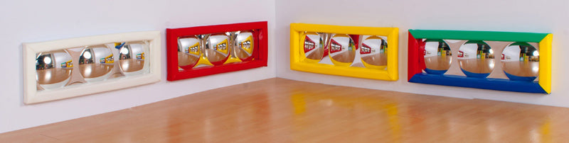 Soft Frame Mirror with 3 Dome Bubbles, Learning SPACE