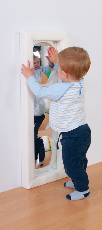 Soft Frame Mirror with 3 Dome Bubbles, Learning SPACE