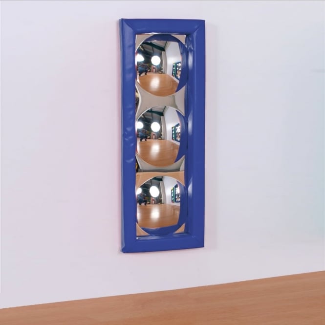 Soft Frame Mirror with 3 Dome Bubbles, Learning SPACE