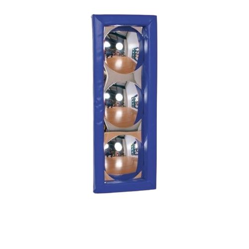 Soft Frame Mirror with 3 Dome Bubbles, Blue Learning SPACE