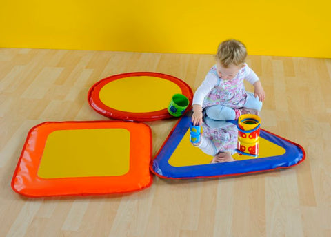 Soft Mirror Shapes (3 Pack)-AllSensory,Baby Sensory Toys,Baby Soft Play and Mirrors,Calming & Anxiety,Dropship,Helps With,Sensory Flooring,Sensory Mirrors,Sensory Seeking,Soft Frame Mirrors,Soft Play Sets,Stock-Learning SPACE