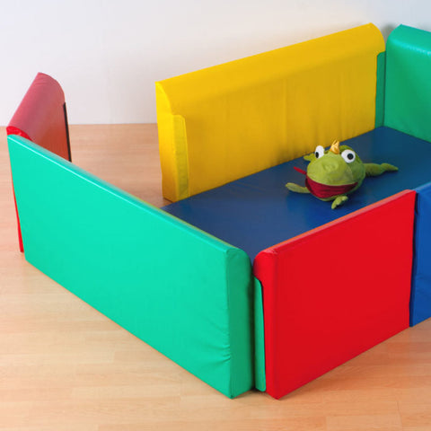 Soft Sided Soft Play Area & Den (2m X 1.4m)-AllSensory,Baby Sensory Toys,Ball Pits,Down Syndrome,Dropship,Playmats & Baby Gyms,Soft Play Sets,Stock-Learning SPACE