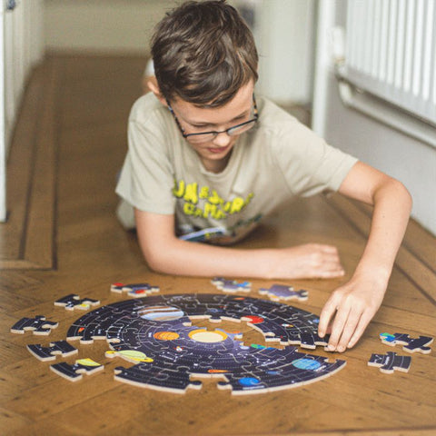 Solar System Circular Floor Puzzle-13-99 Piece Jigsaw,Bigjigs Toys,Games & Toys,Outer Space,S.T.E.M,Science Activities-Learning SPACE