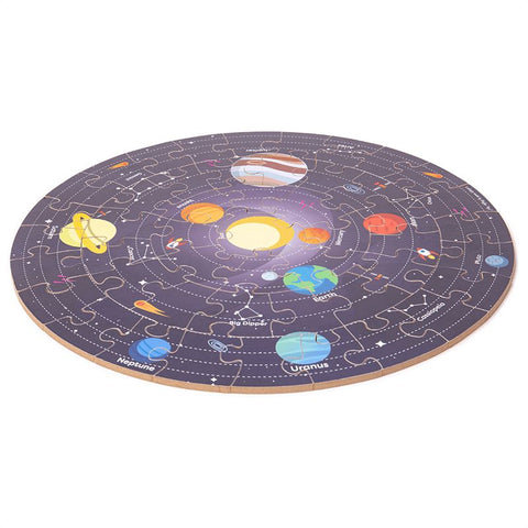 Solar System Circular Floor Puzzle-13-99 Piece Jigsaw,Bigjigs Toys,Games & Toys,Outer Space,S.T.E.M,Science Activities-Learning SPACE