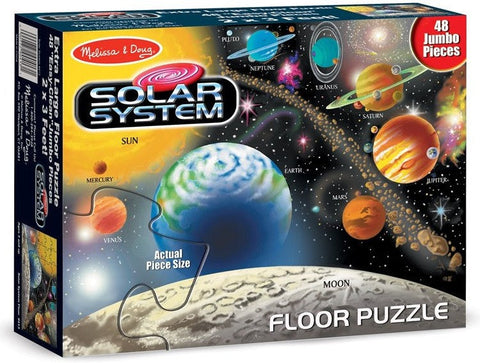 Solar System Floor Jigsaw Puzzle 48 Pieces-13-99 Piece Jigsaw,Games & Toys,Gifts For 3-5 Years Old,Outer Space,S.T.E.M,Science Activities,Stock-Learning SPACE