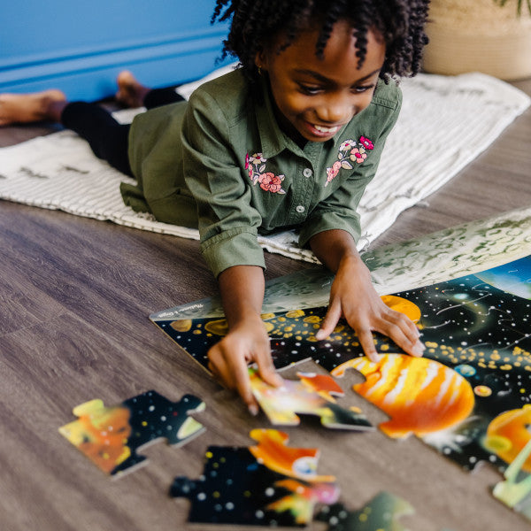 Solar System Floor Jigsaw Puzzle 48 Pieces, Learning SPACE