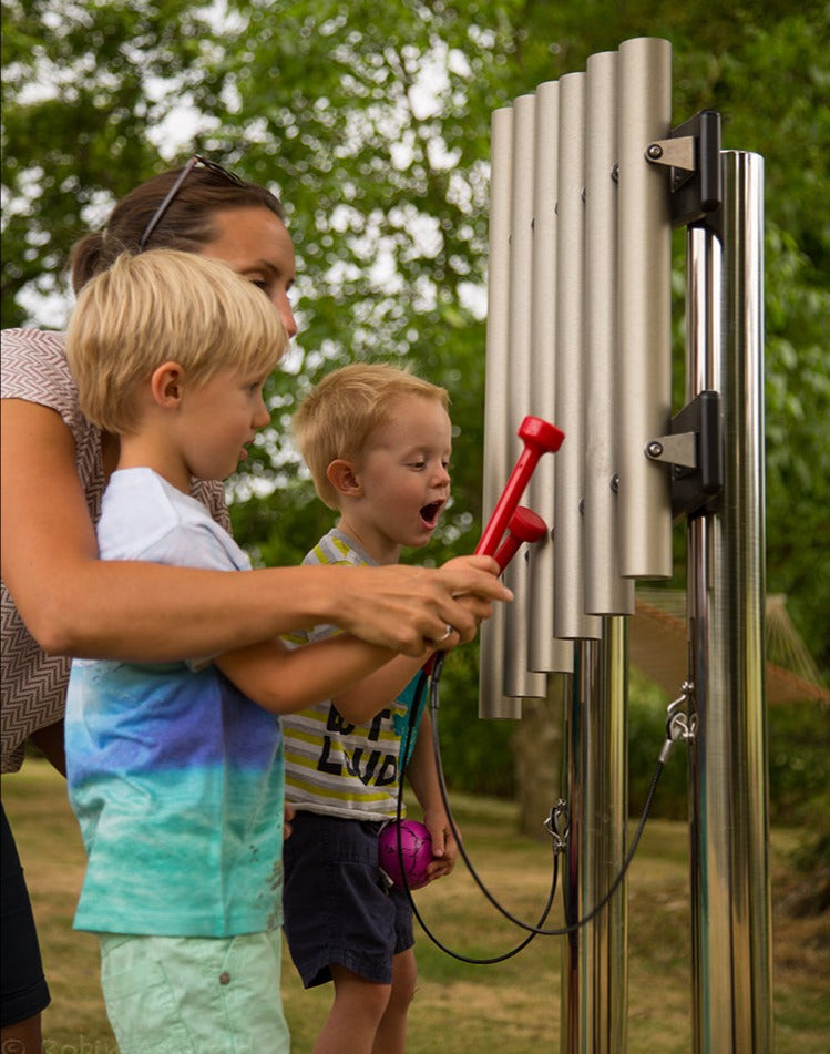 Soprano Pentatonic Freechimes with Legs - Sensory Garden Musical Instrument, Learning SPACE