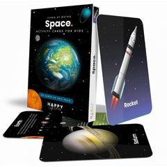 Space Activity Flashcards-Gifts For 3-5 Years Old,Gifts for 5-7 Years Old,Happy Little Doers,Outer Space,S.T.E.M,Science Activities,World & Nature-Learning SPACE