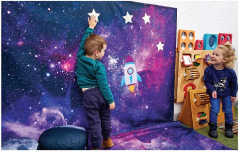 Space Cartoons Sticker Set-Furniture, Sticker, Wall & Ceiling Stickers, Wall Decor, Willowbrook-DP30014-Learning SPACE