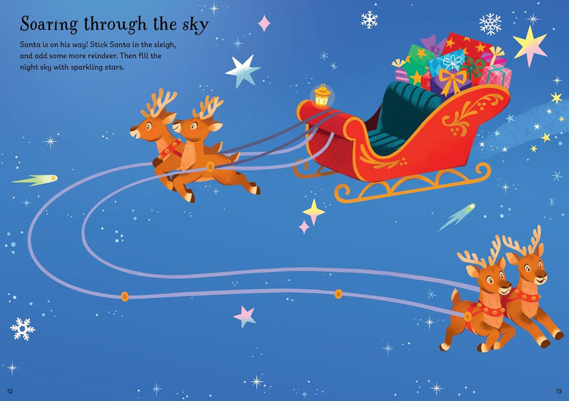 Sparkly Santa Sticker Book, Learning SPACE