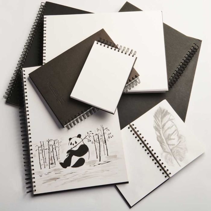 Specialist Crafts Eco-Friendly Portrait Spiral Sketch Pads – A3 & A4, Learning SPACE