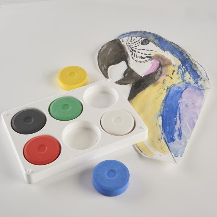 Specialist Crafts Tempera Blocks Size 2 - 6 Well Palette, Learning SPACE