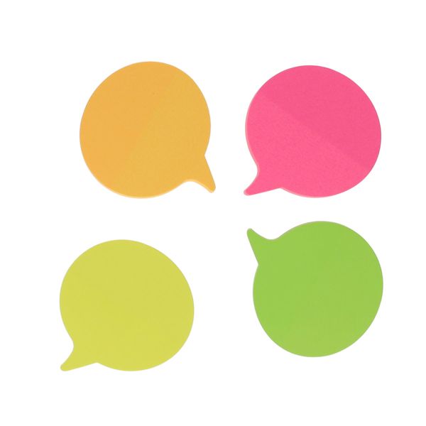 Speech Bubble Sticky Notes Pack of 4