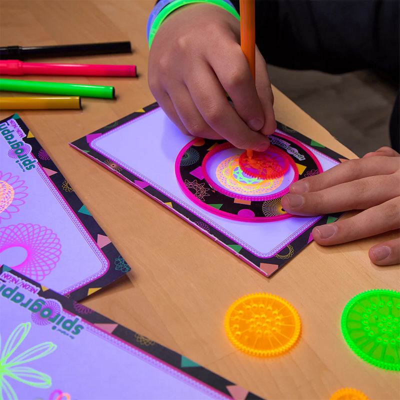 Spirograph Neon Set – Spiral into a World of Glowing Creativity!, Learning SPACE