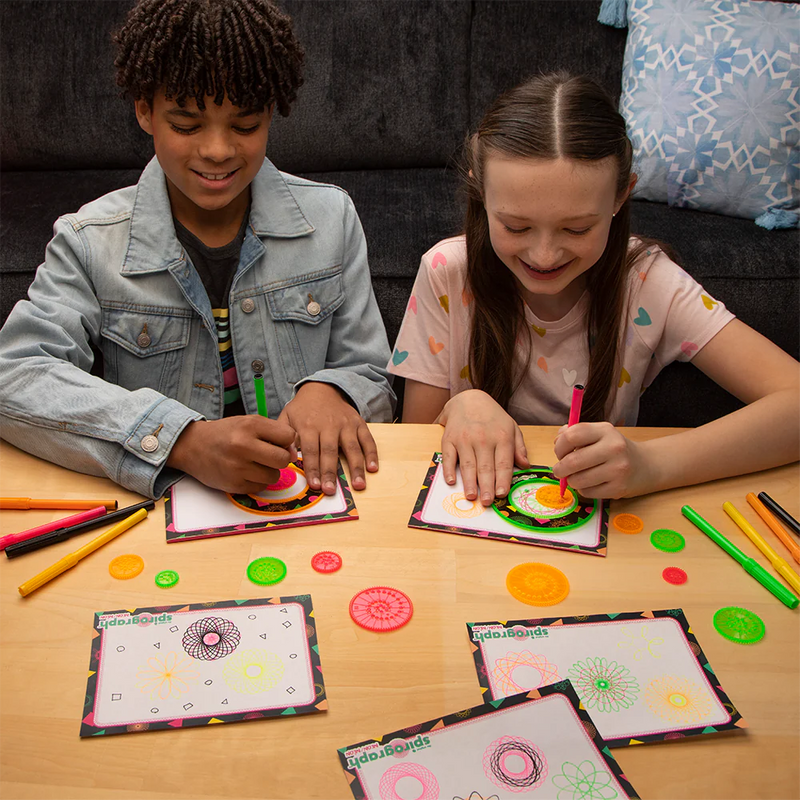 Spirograph Neon Set – Spiral into a World of Glowing Creativity!, Learning SPACE