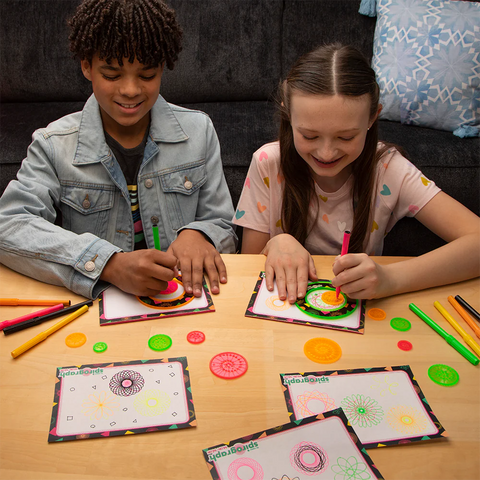 Spirograph Neon Set – Spiral into a World of Glowing Creativity!-excell2,Vivid Goliath-Learning SPACE