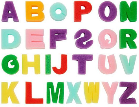 Sponge Alphabet A-Z-Art Materials, Arts & Crafts, Baby Arts & Crafts, Crafty Bitz Craft Supplies, Early Arts & Crafts, Early Years Literacy, Learn Alphabet & Phonics, Literacy Toys, Painting Accessories, Primary Literacy, Stock-Learning SPACE