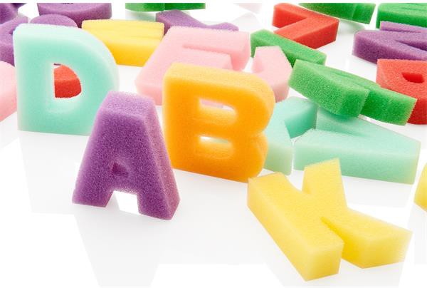 Sponge Alphabet A-Z, Learning SPACE