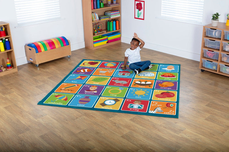 Square Alphabet 2x2m Carpet, Learning SPACE