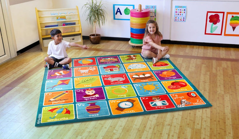 Square Alphabet 2x2m Carpet, Learning SPACE