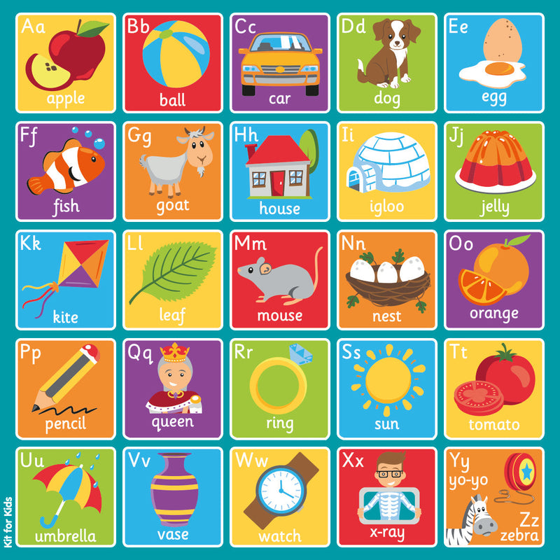 Square Alphabet 2x2m Carpet, Learning SPACE