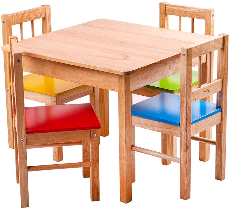 Square Wooden Childrens Table for Playroom & Bedrooms, Learning SPACE