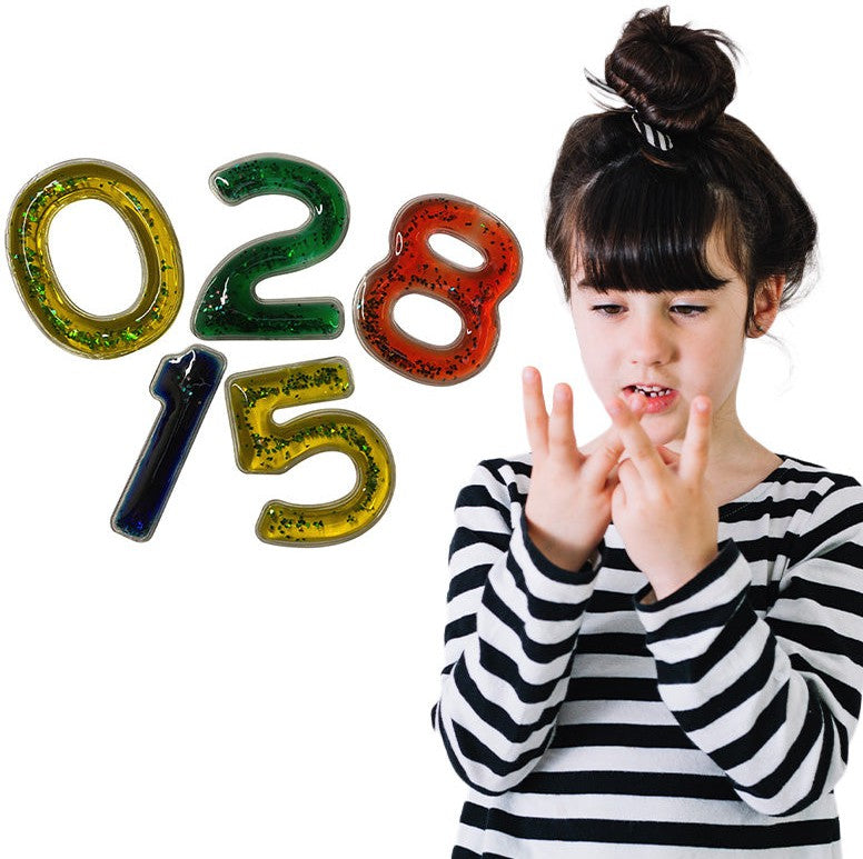 Squidgy Sparkle Gel Numbers 0-9, Learning SPACE