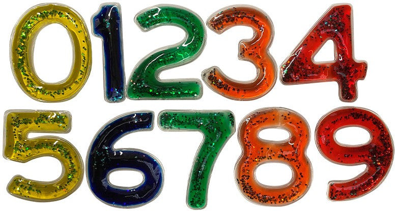 Squidgy Sparkle Gel Numbers 0-9, Learning SPACE