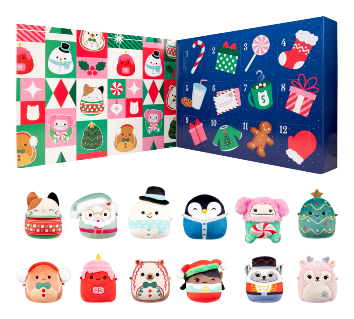 Squishmallows - Micromallows 12 Piece Advent Calendar, Learning SPACE
